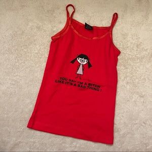 Vintage David and Goliath meme tank top